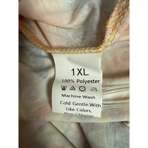 Women 1XL Casual Tank Dress Mandala Artsy Vacay Summer Beach Coastal Boho resort - Picture 6 of 7